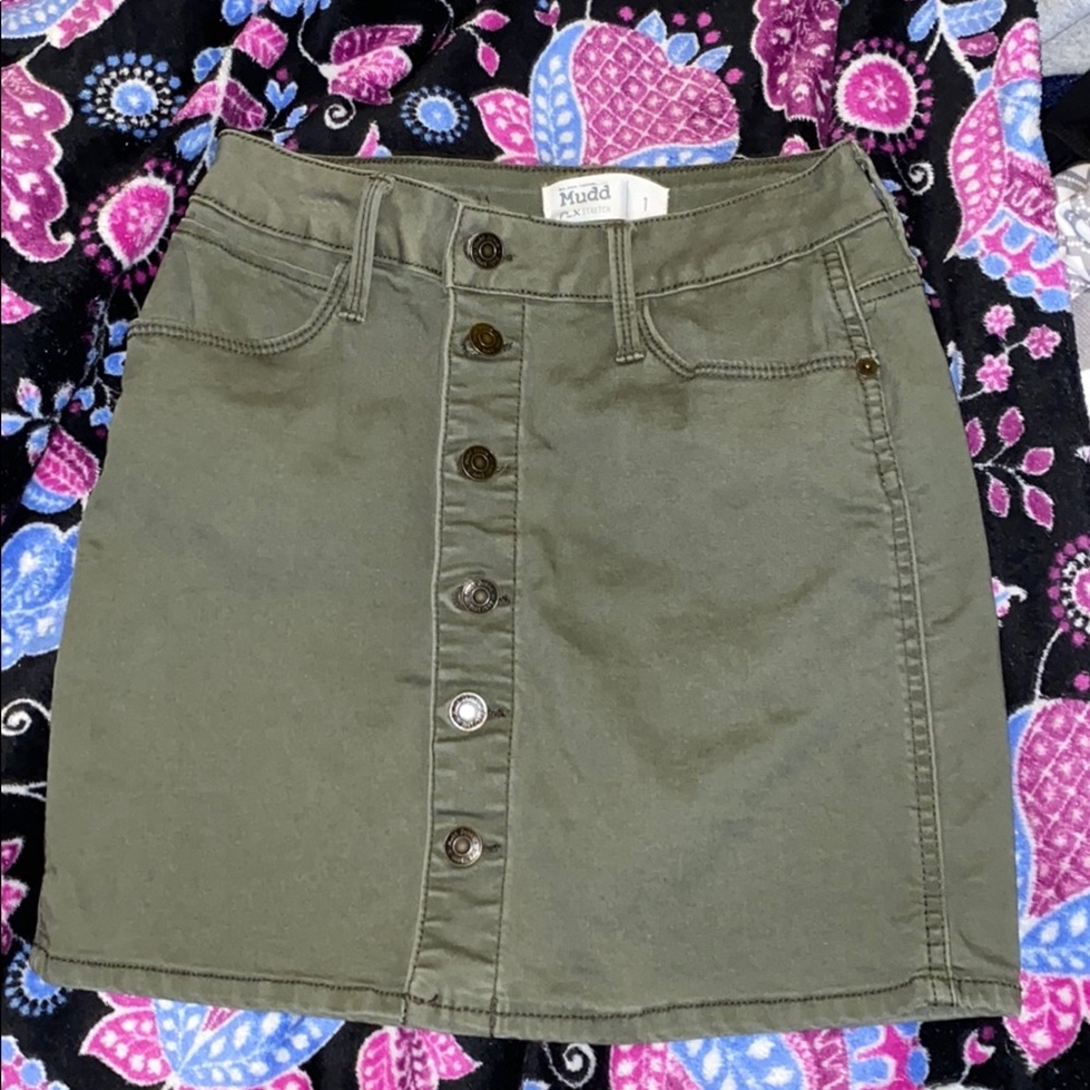 green skirt
